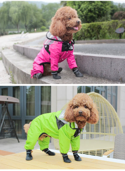 Waterproof Dog Rain Jumpsuit